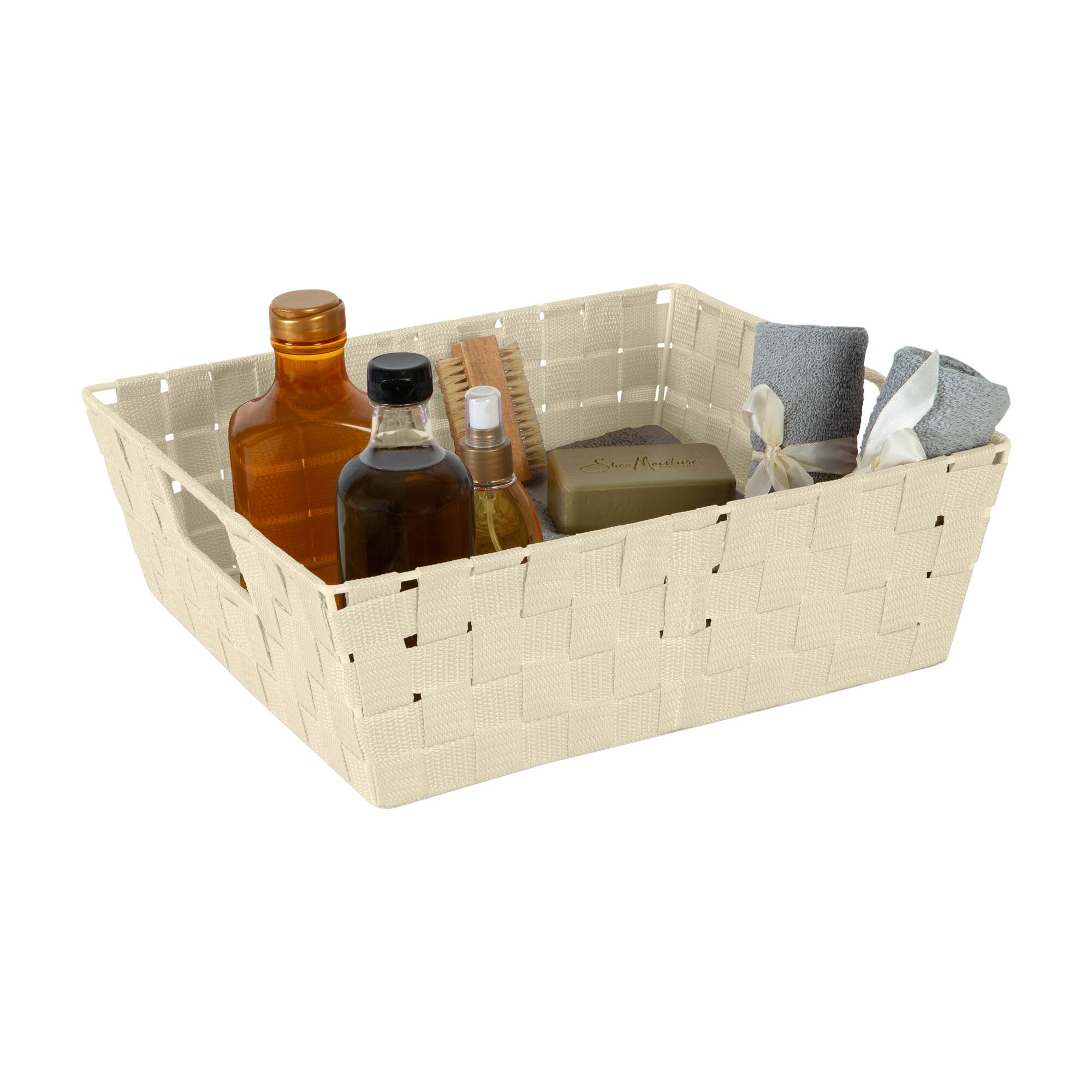 Simplify Ivory Large Storage Shelf Tote Set